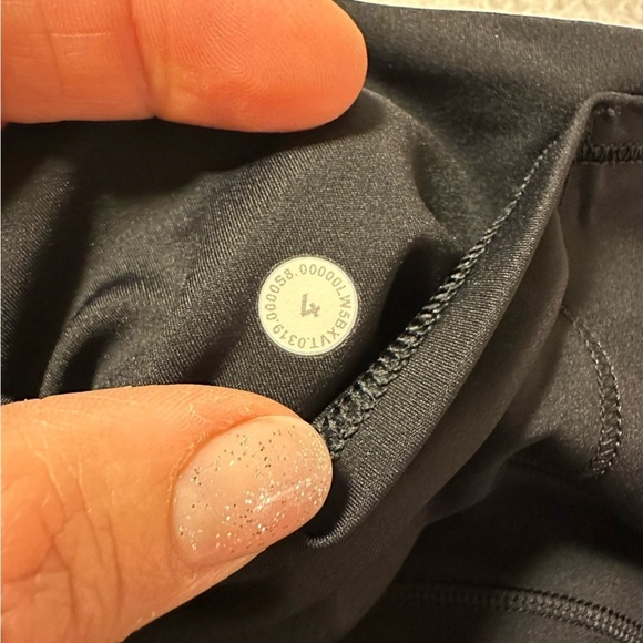 Lululemon Black Fast & Free 7/8 Tight II Nulux Athletic Leggings Non Reflective - Picture 7 of 12